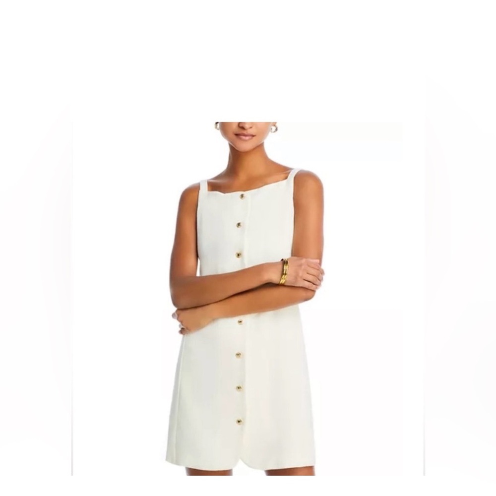 WAYF Alice Button Front Mini Dress